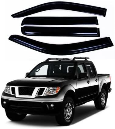 Tape-On Window Visors 4-Piece for 07-14 Chevy Tahoe/GMC Yukon Sun Rain Guard Shield Shade Smoke 94514