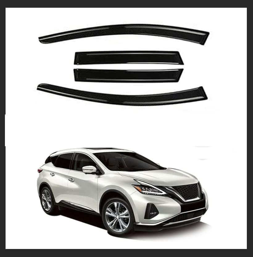 Tape-On Window Visors 4-Piece for 07-14 Chevy Tahoe/GMC Yukon Sun Rain Guard Shield Shade Smoke 94514