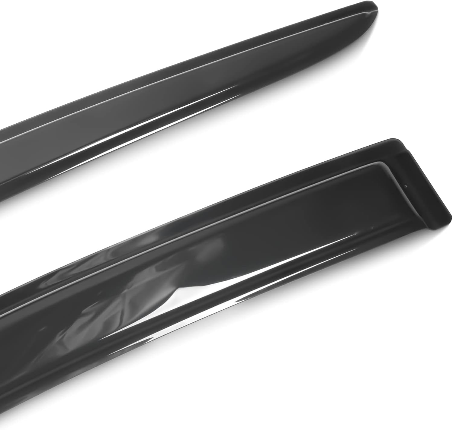Window Visor Compatible with 2007-2011 Toyota Camry, Slim Style Acrylic Smoke Tinted Sun Rain Wind Guards Shield Vent by IKON MOTORSPORTS, 2008 2009 2010