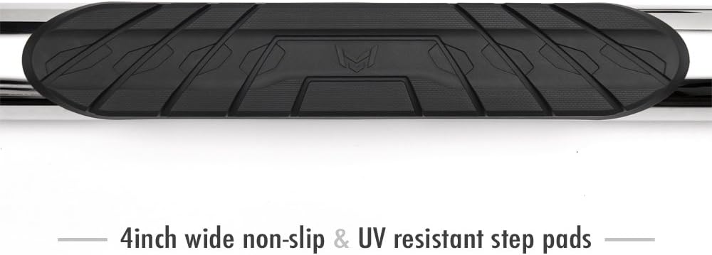 4" Nerf Bars Compatible with 2009-2018 Dodge Ram 1500; 2010-2025 2500 3500; 2019-2024 Classic | Crew Cab | WB2D41127 | Side Step Rails Running Boards