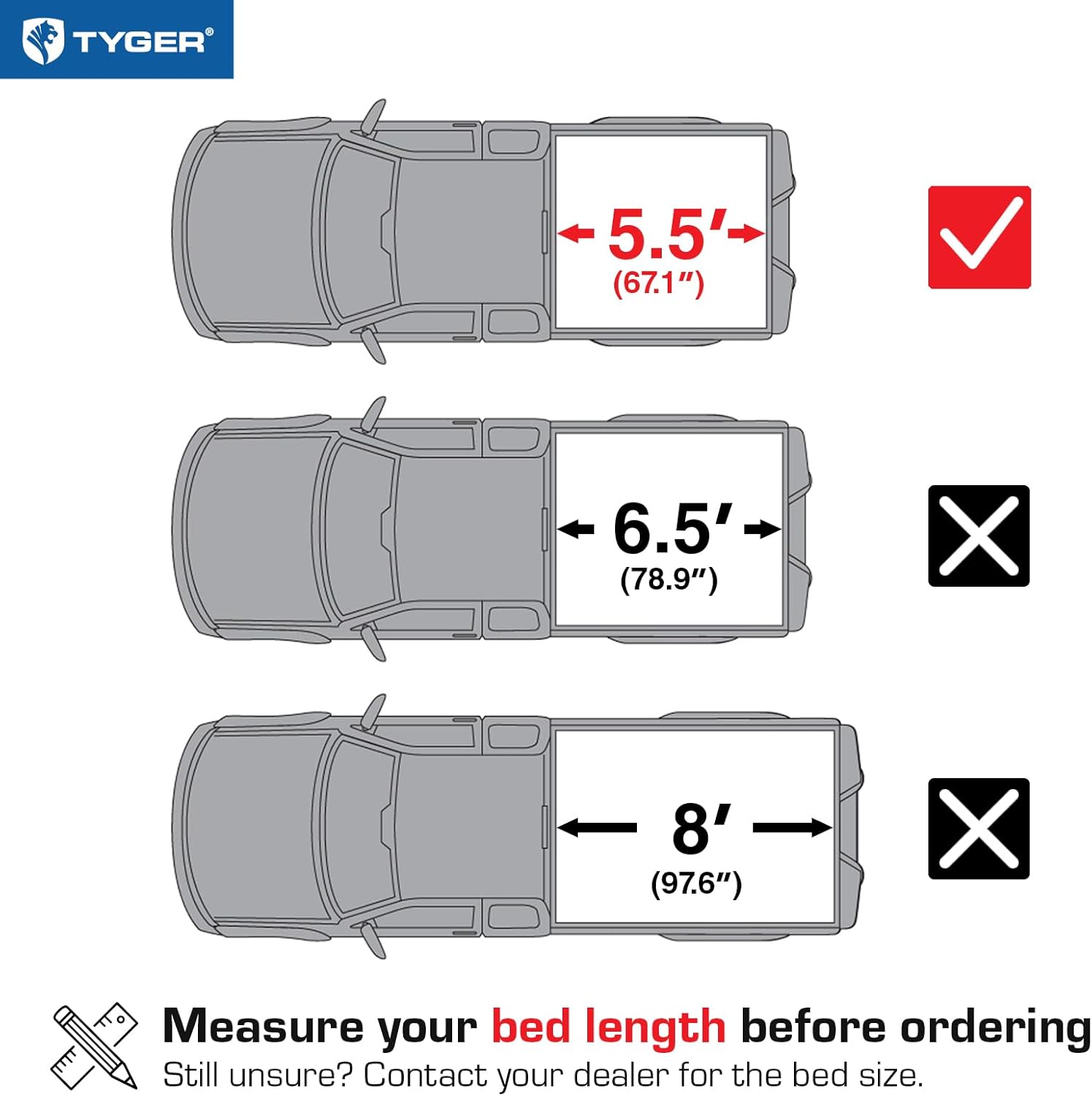 Soft Roll-up Truck Bed Tonneau Cover Compatible with 2021-2026 Ford F-150; Lightning | 5.5' (67") Bed | TG-BC1F9064