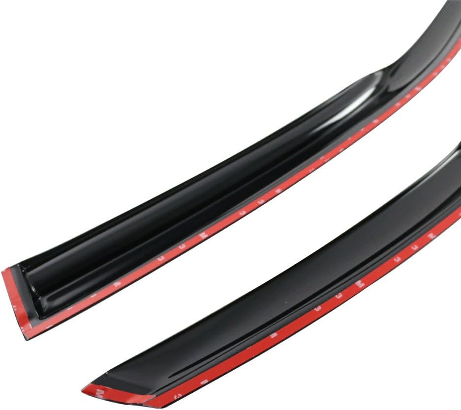 Window Visors Compatible with 2013-2017 Honda Accord 9th Gen Sedan Only, Acrylic Smoked JDM Stick On External Wind Deflectors, 2014 2015 2016