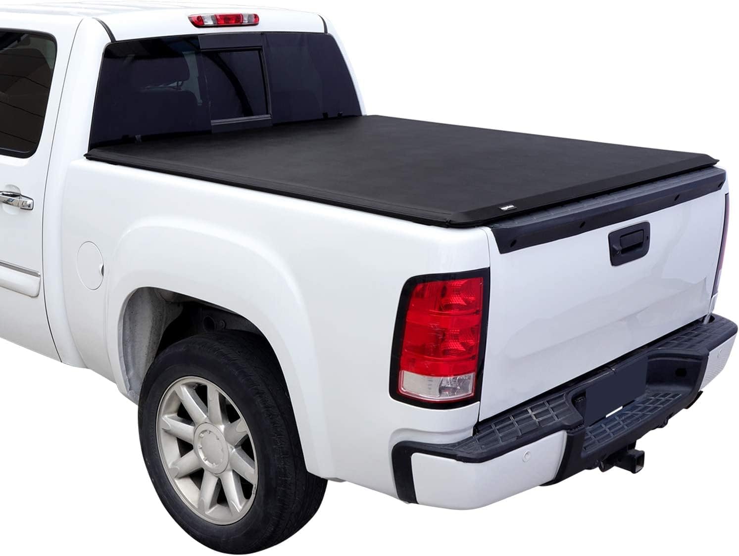 Roll-Up 6.5 feet Truck Bed Tonneau Cover for 2014-2019 Chevy Silverado, GMC Sierra 1500, 2015-2018 Silverado Sierra 2500 3500 HD, Fleetside