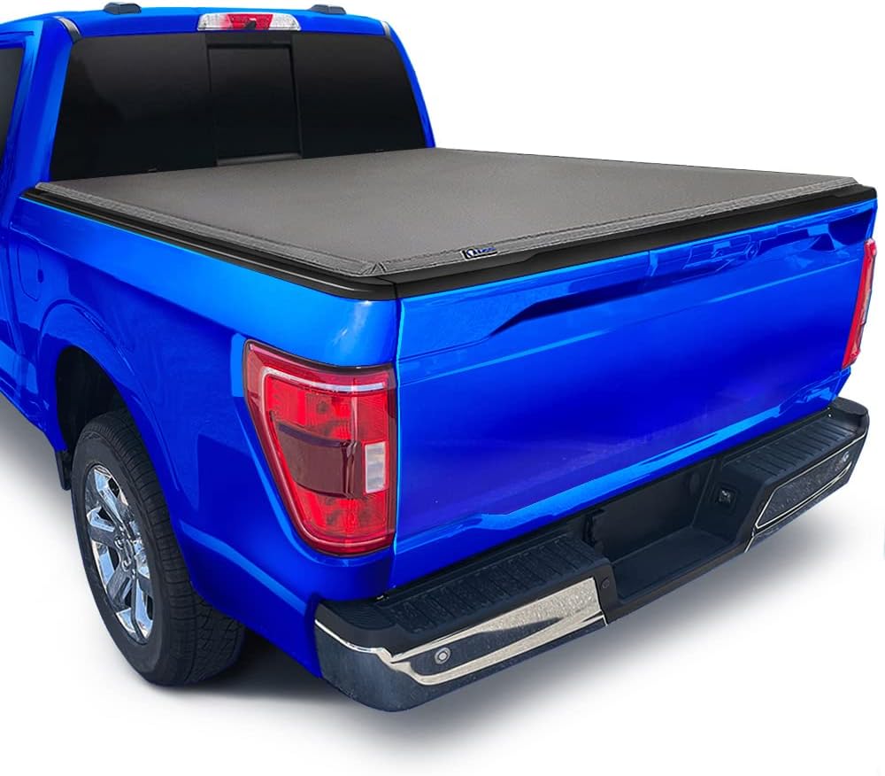 Soft Roll-up Truck Bed Tonneau Cover Compatible with 2021-2026 Ford F-150; Lightning | 5.5' (67") Bed | TG-BC1F9064