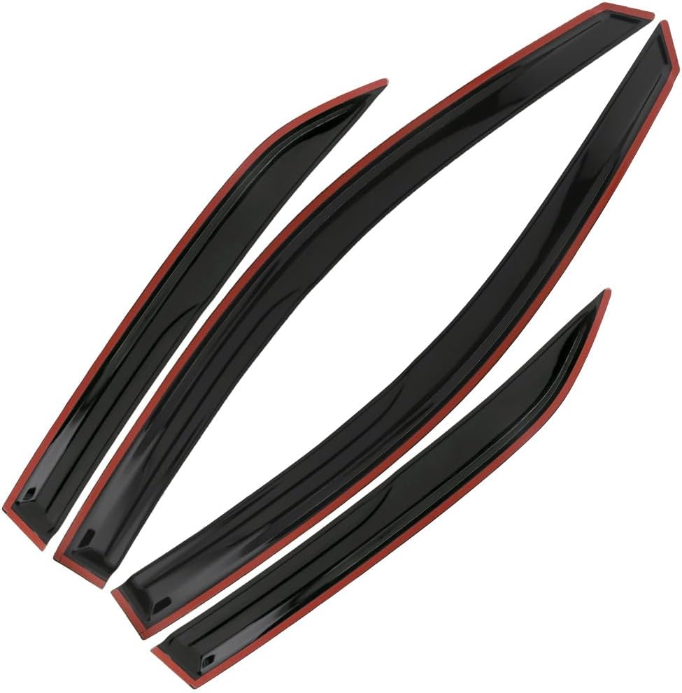 MotorbyMotor Rain Guards fits for 2009 2010 2011 2012 2013 Toyota Corolla Window Visor Deflector 4pc Set