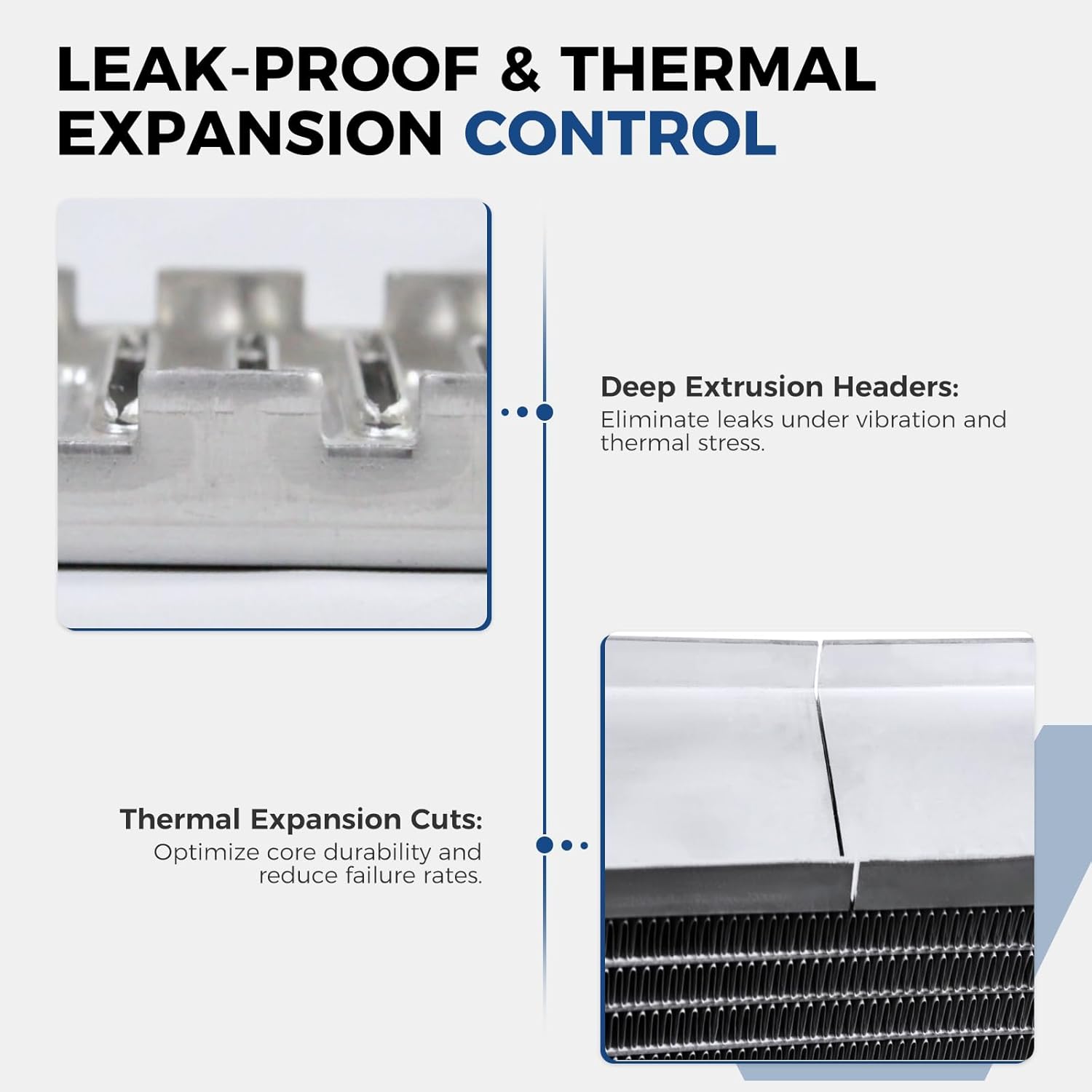 34'' Engine Coolant Radiator Compatible with Chevy Silverado/Suburban/Tahoe, GMC Sierra/Yukon, Cadillac Escalade, without Engine Oil Cooler