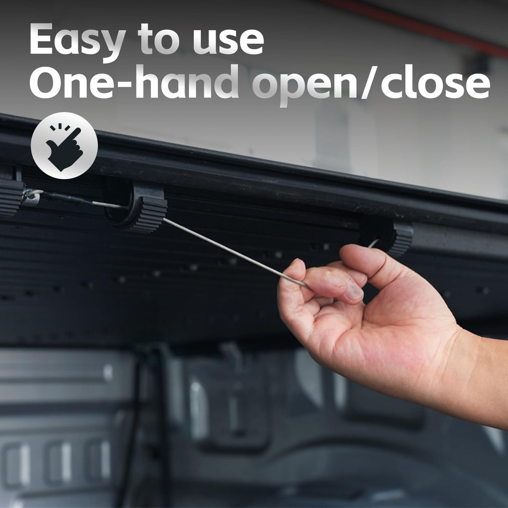 Truck Bed Tonneau Cover, Compatible with 2015-2026 F150 5.7' Bed, Full Bed Access Low Profile Roll Up Bed Cover