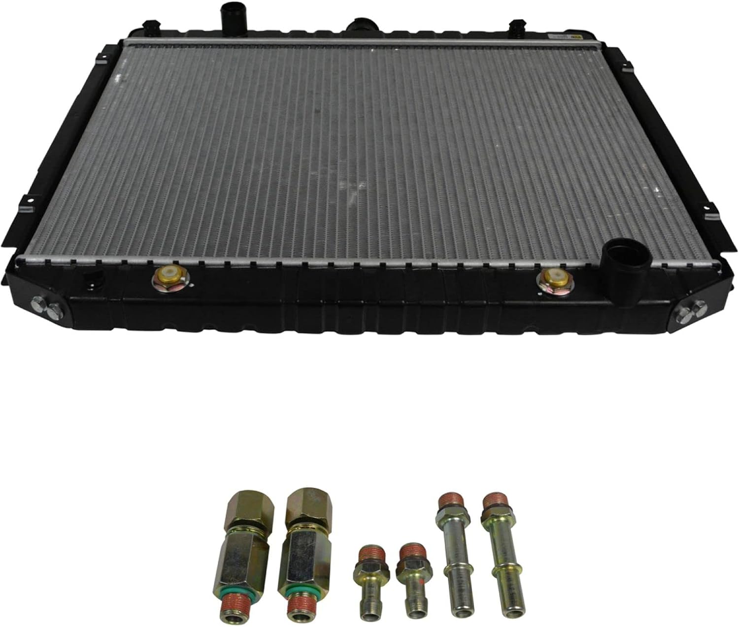 Radiator Assembly Plastic Tanks Aluminum Core Compatible with 14-19 Chevrolet Silverado 1500 15-20 Tahoe 15-20 Cadillac Escalade 14-18 GMC Sierra 1500 15-19 Yukon