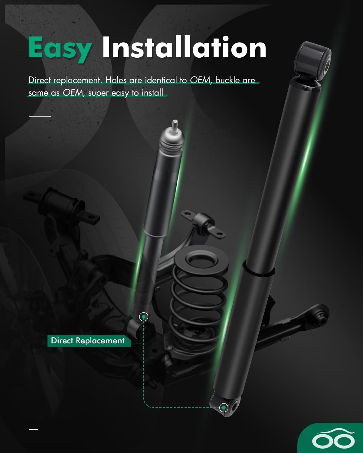 【2WD!】Shocks for Sierra for Silverado - SCITOO Front Rear Gas Shock Absorbers Fit for 1999 2000 2001 2002 2003 2004 2005 2006 2007 for Chevy Silverado 1500,1999-2007 for GMC Sierra 1500 Set of 4