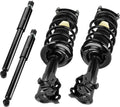 Complete Front and Rear Strut Shock Absorber Fit for Acura CSX 2006-2011, for Honda CIVIC Sedan 2006-2011, Complete of Hydraulic Front Strut w/Coil Spring Kits Replace for 172287 172286 5609