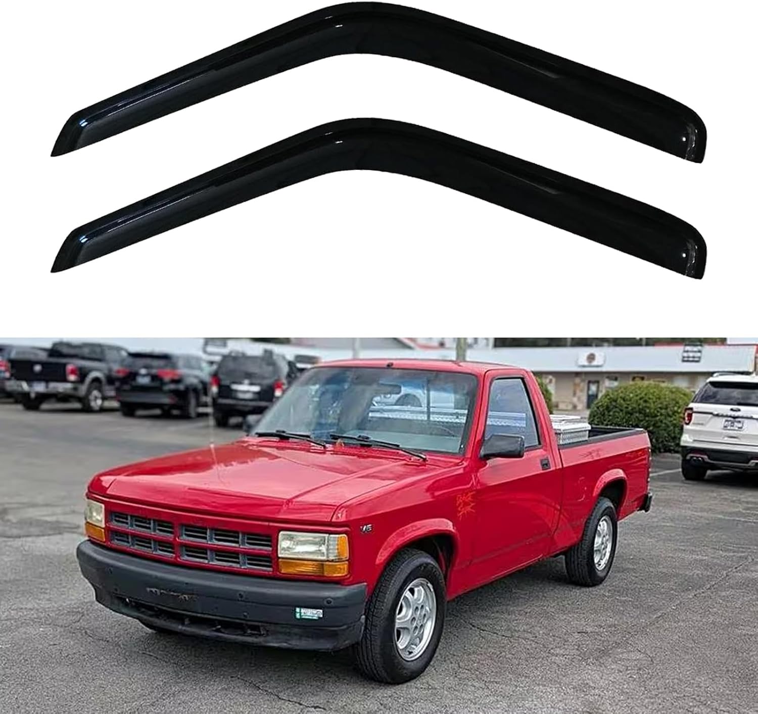 Window Visors Rain Guards for Chevy Tahoe/GMC Yukon 2000-2006, Out-Channel Window Vent Wind Deflectors Visors Shades for 2002-2006 Cadillac Escalade