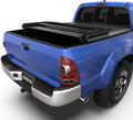 Soft Roll Up Truck Bed Tonneau Cover Compatible with 2016-2023 Toyota Tacoma (Excl. Trail), 5ft Bed with Track Rail System