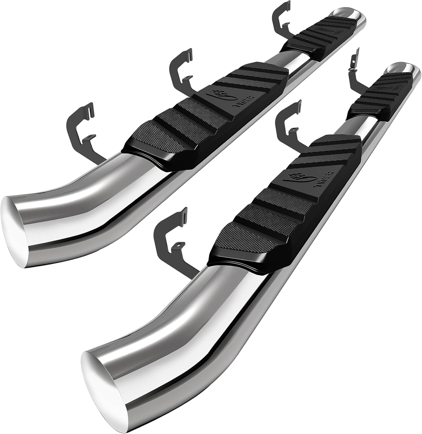 Auto 3.5" Rider Running Boards Compatible with 2007-2018 Chevy Silverado GMC Sierra 1500; 2007-2019 2500 3500HD; 2019 LD/Limited | Crew Cab | TG-SS2C35017 | Side Step Rail Nerf Bars