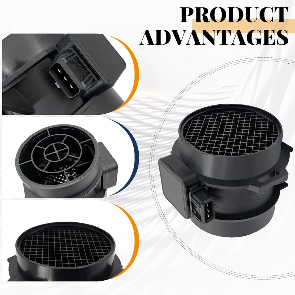 Air Flow Sensor MAF Sensor 28164-37200 [6Cyl 2.5L 2.7L] Compatible with 2001-2005 Hyundai Sonata, 2005-2009 Tucson, 2001-2006 Santa Fe, 2003-2008 Tiburon & 2001-2006 Kia Optima