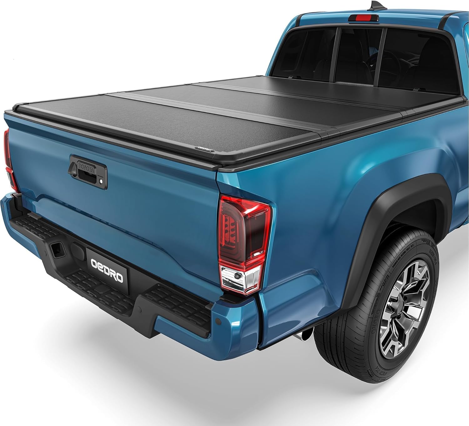 Soft Roll Up Truck Bed Tonneau Cover Compatible with 2016-2023 Toyota Tacoma (Excl. Trail), 5ft Bed with Track Rail System