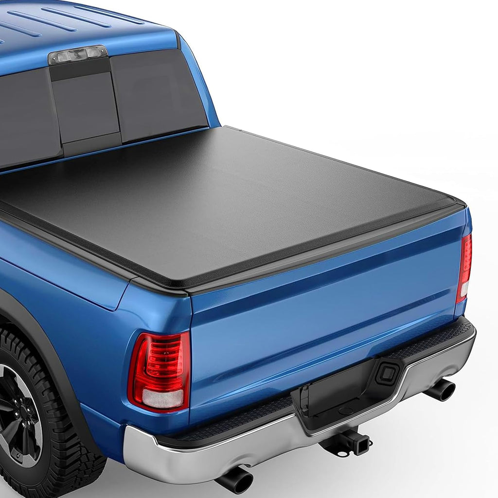 6.4Ft Soft Roll Up Tonneau Cover for 2003-2010, 2011-2018, 2019-2023 Dodge Ram 1500, 2011-2024 Ram 2500 3500 6.4 Ft Bed Fleetside Without Rambox
