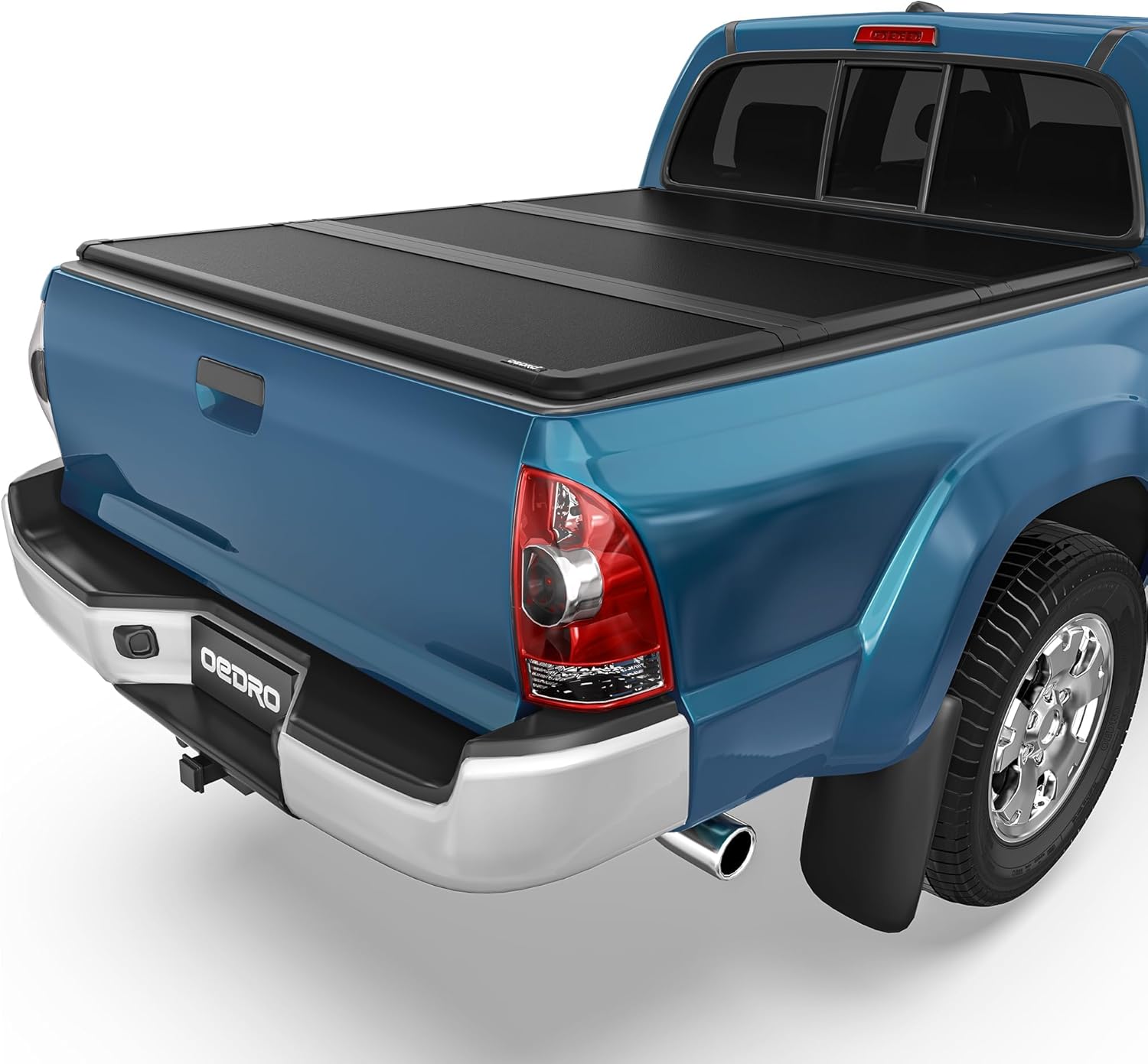 Soft Roll Up Truck Bed Tonneau Cover Compatible with 2016-2023 Toyota Tacoma (Excl. Trail), 5ft Bed with Track Rail System