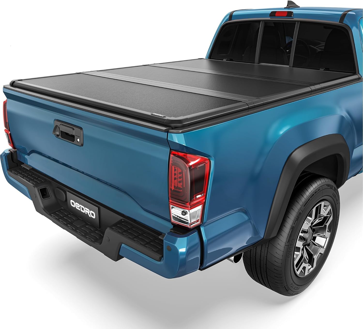 Soft Roll Up Truck Bed Tonneau Cover Compatible with 2016-2023 Toyota Tacoma (Excl. Trail), 5ft Bed with Track Rail System