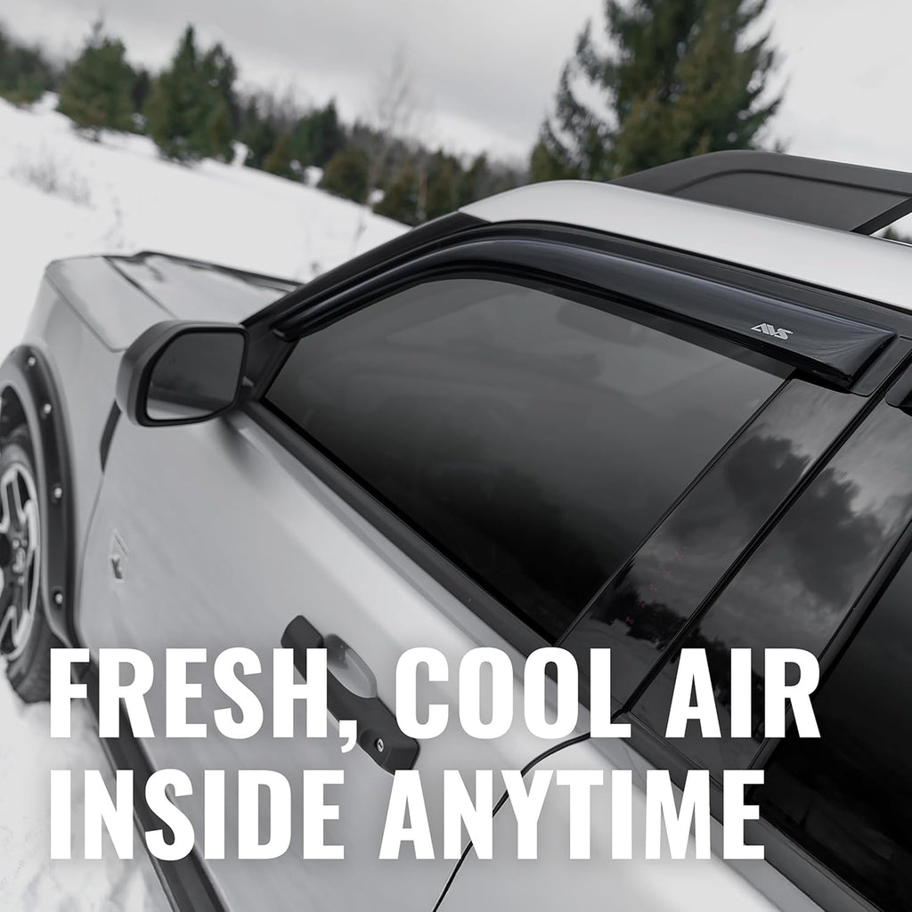 Outside Mount Rain Guards for 2010 - 2024 Toyota 4Runner | Window Vent Visors, 4 pcs. - Smoke | 94242