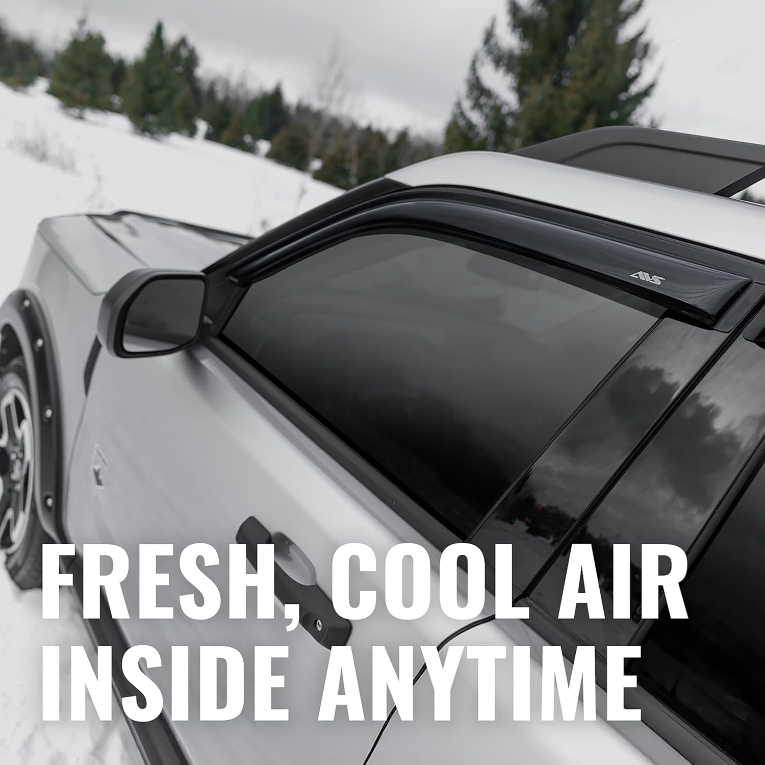 Outside Mount Rain Guards for 2010 - 2024 Toyota 4Runner | Window Vent Visors, 4 pcs. - Smoke | 94242