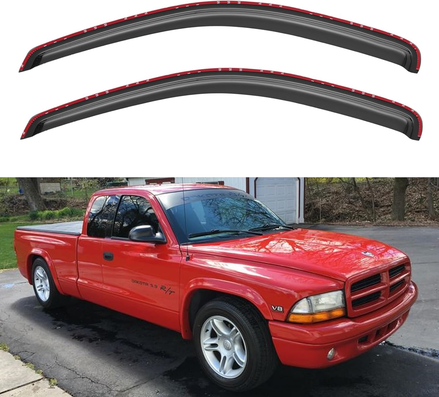 Window Visors Rain Guards for Chevy Tahoe/GMC Yukon 2000-2006, Out-Channel Window Vent Wind Deflectors Visors Shades for 2002-2006 Cadillac Escalade