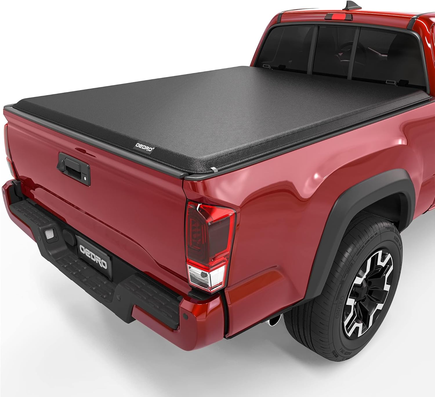 Soft Roll Up Truck Bed Tonneau Cover Compatible with 2016-2023 Toyota Tacoma (Excl. Trail), 5ft Bed with Track Rail System