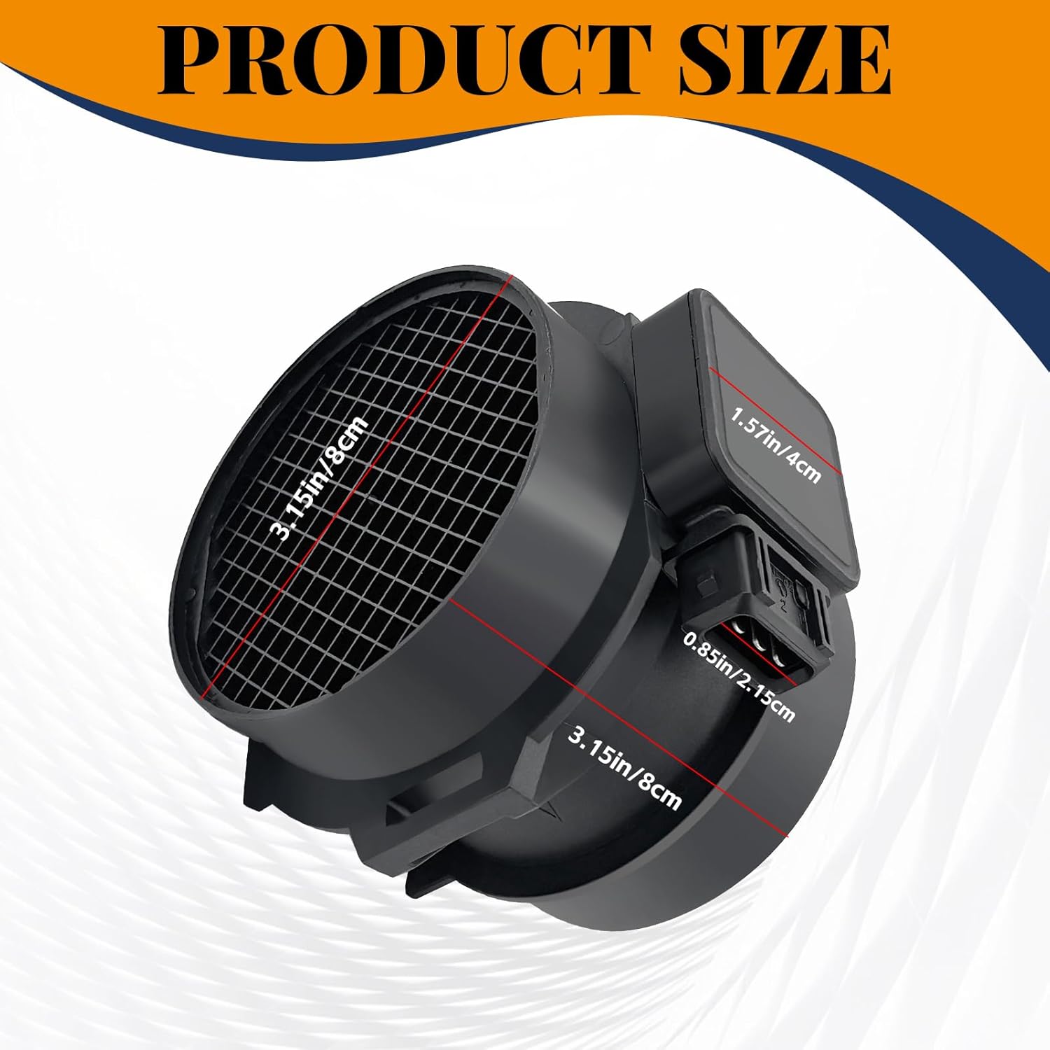 Air Flow Sensor MAF Sensor 28164-37200 [6Cyl 2.5L 2.7L] Compatible with 2001-2005 Hyundai Sonata, 2005-2009 Tucson, 2001-2006 Santa Fe, 2003-2008 Tiburon & 2001-2006 Kia Optima