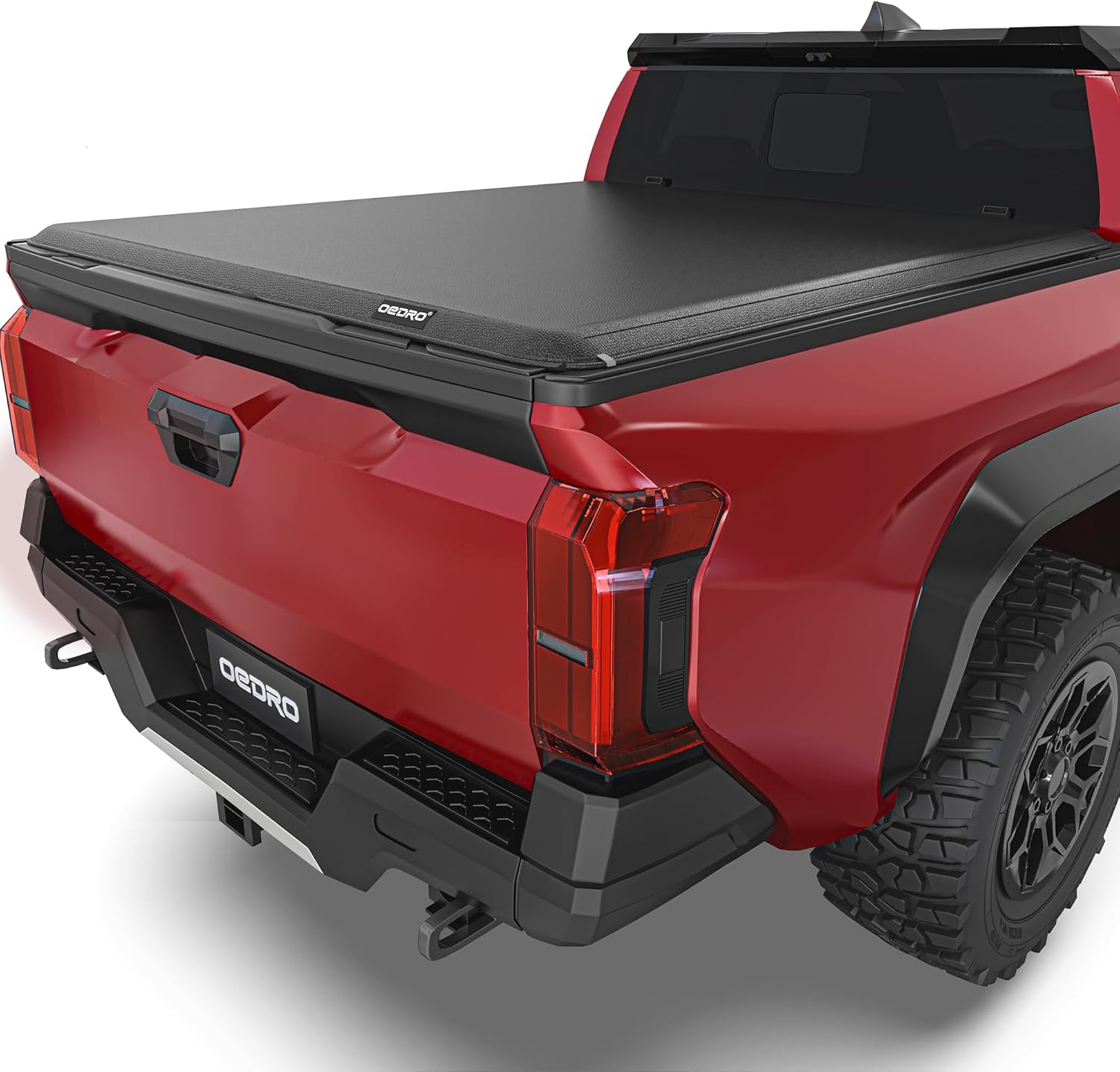Soft Roll Up Truck Bed Tonneau Cover Compatible with 2016-2023 Toyota Tacoma (Excl. Trail), 5ft Bed with Track Rail System