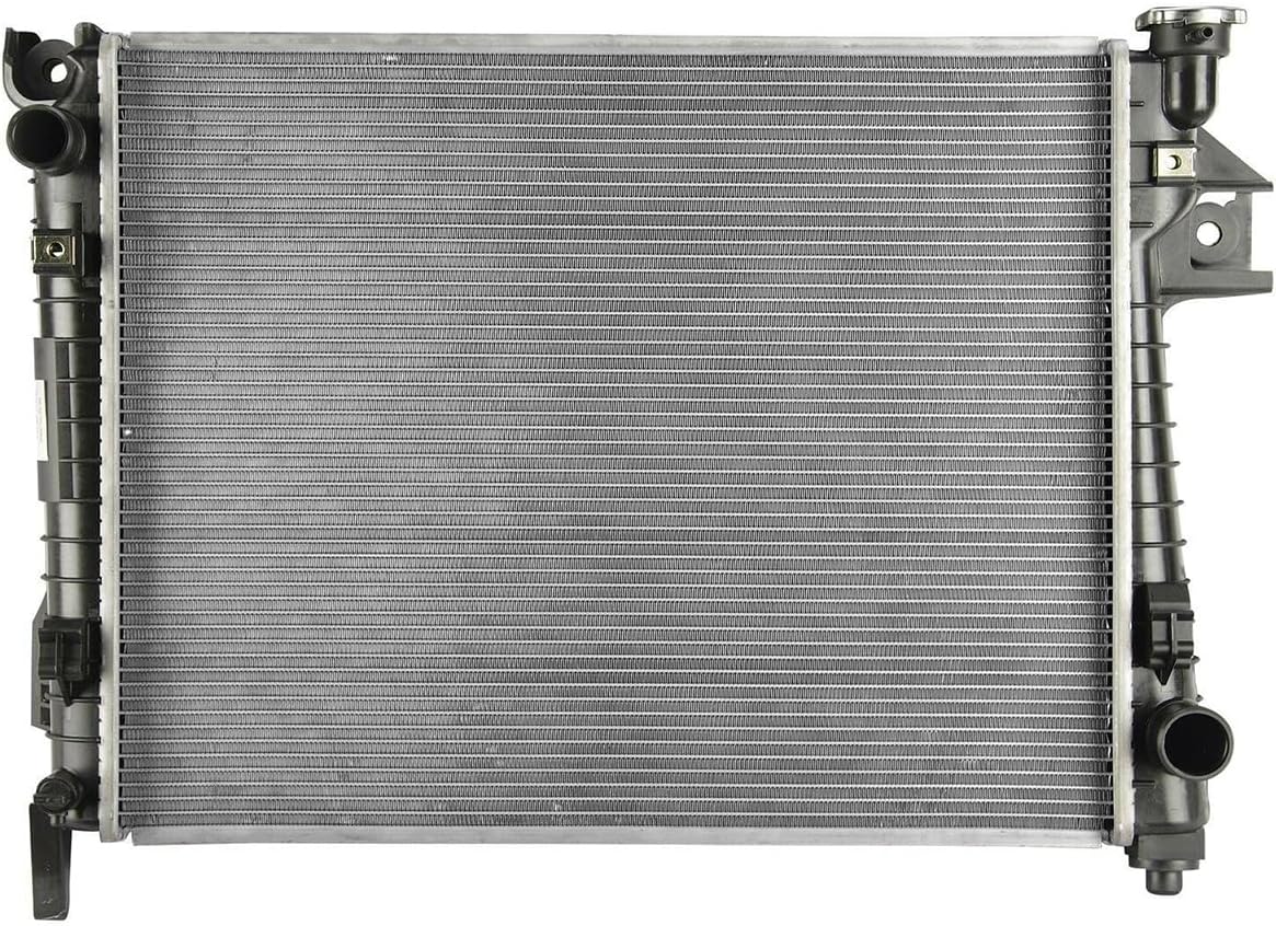Aluminum Radiator | Compatible with Jeep WRANGLER 3.8 V6,2007-2009 | 22mm Core Thickness | Replaces CU2957