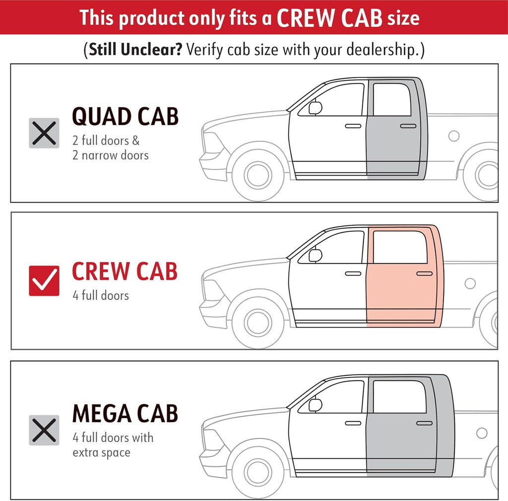 3.5" Oval Nerf Bar Side Steps Compatible with 2009-2018 Dodge Ram 1500; 2010-2026 2500 3500; 2019-2024 Classic | Crew Cab | SS2D35317MX | Side Rails Running Boards