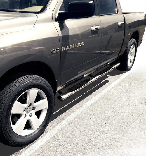4" Nerf Bars Compatible with 2009-2018 Dodge Ram 1500; 2010-2025 2500 3500; 2019-2024 Classic | Crew Cab | WB2D41127 | Side Step Rails Running Boards