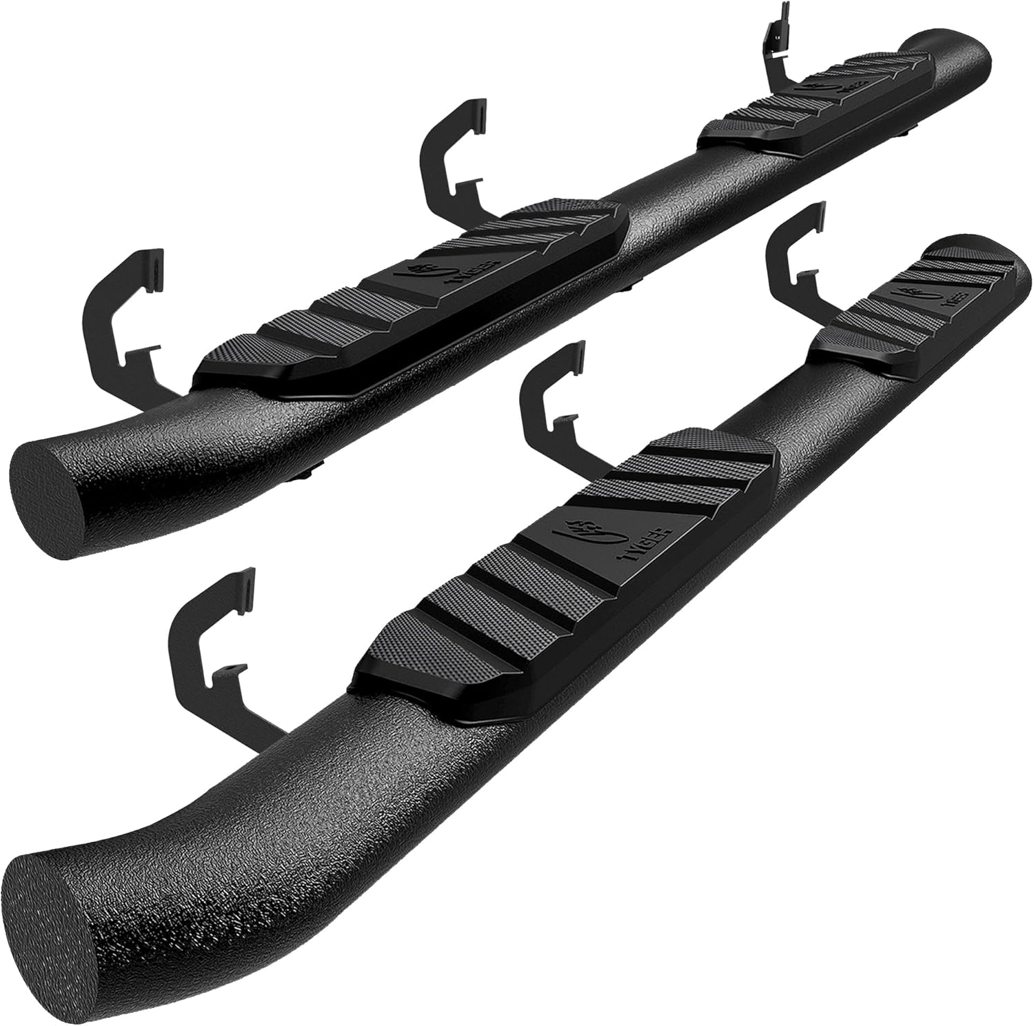 Auto 3.5" Rider Running Boards Compatible with 2007-2018 Chevy Silverado GMC Sierra 1500; 2007-2019 2500 3500HD; 2019 LD/Limited | Crew Cab | TG-SS2C35017 | Side Step Rail Nerf Bars