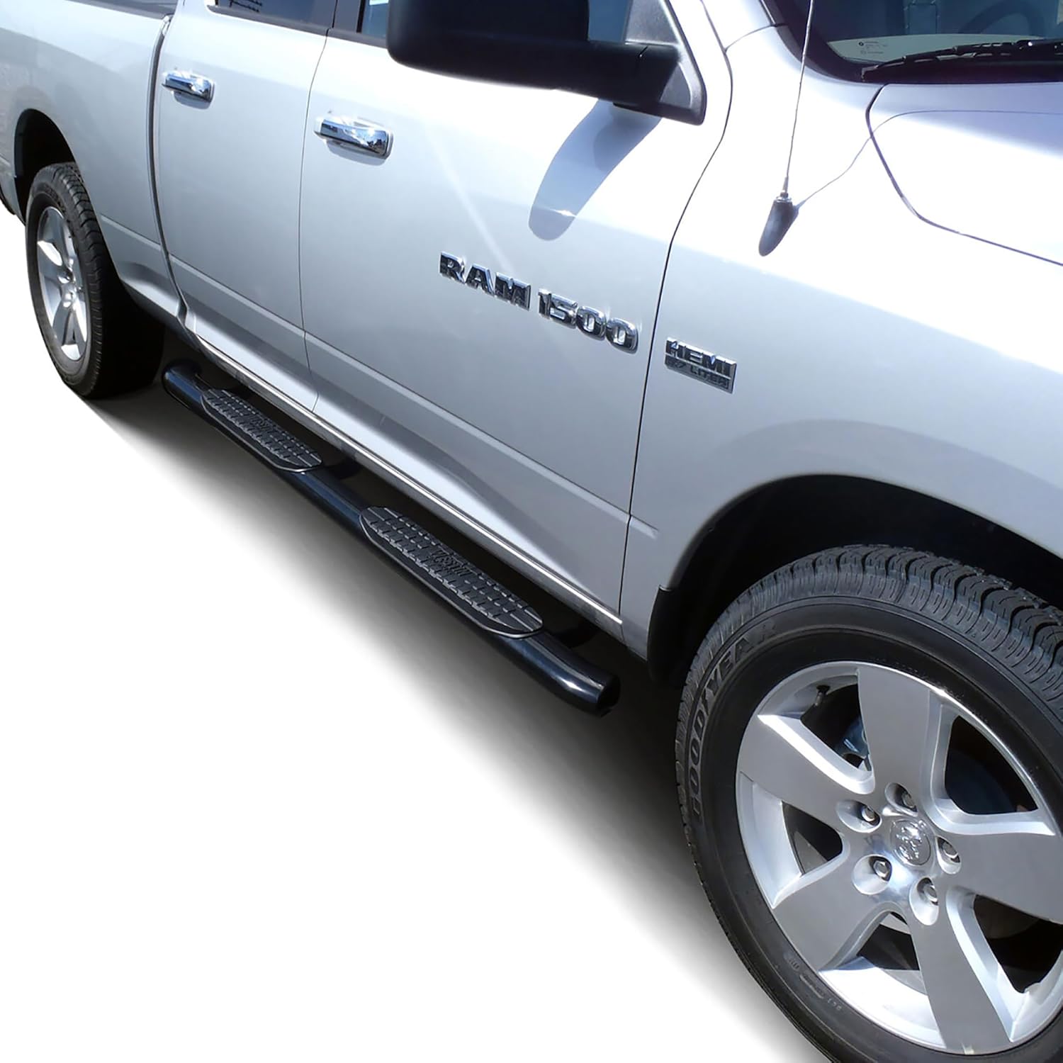 21-23560 PRO TRAXX 4 Oval Nerf Bars fits 2009-2018 Ram 1500 2019-2024 1500 Classic 2010-2025 Ram 2500 3500 Crew Cab (Exc Cab Chassis w/Def Tank) Polished Pair