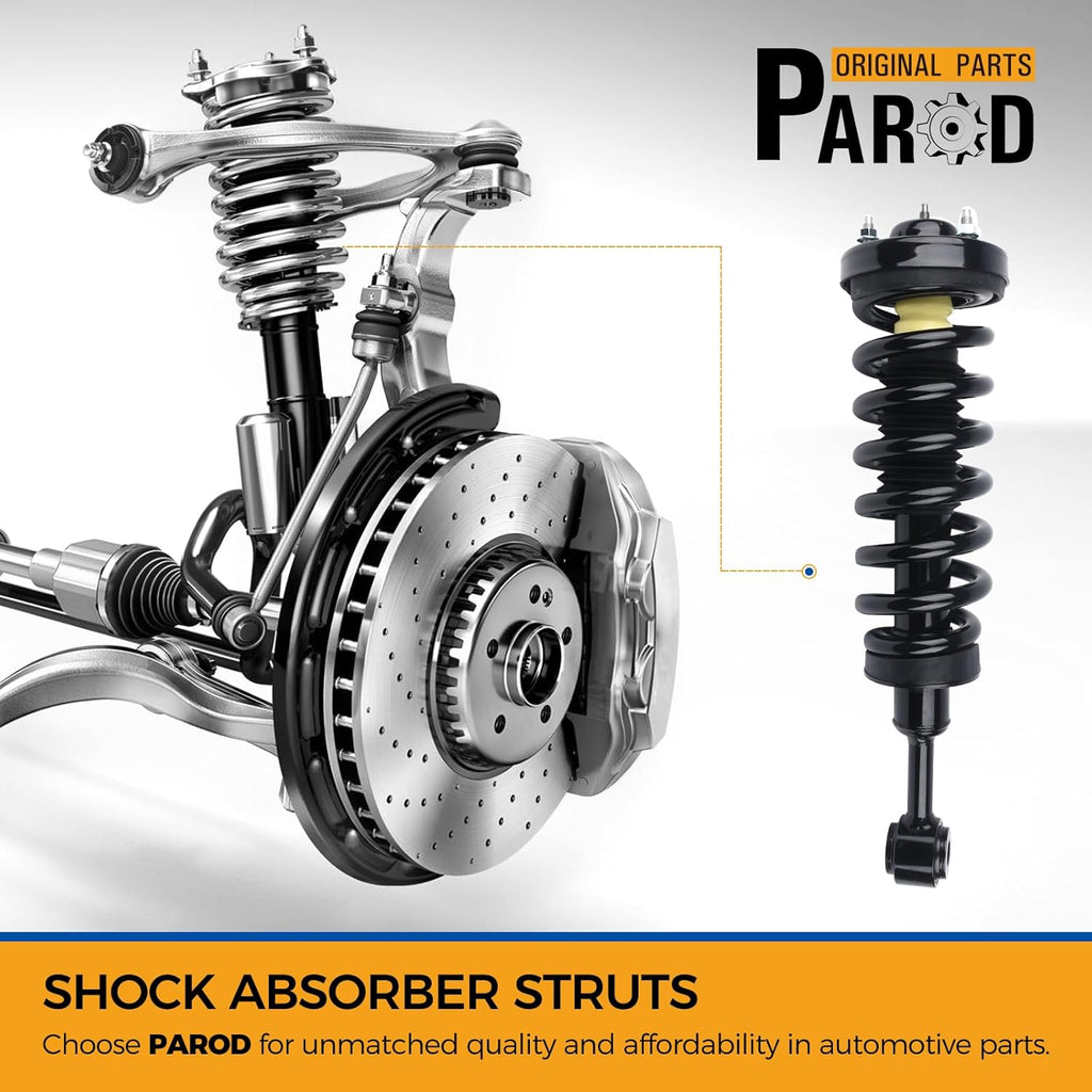 171361 Front Shock Absorbers Struts w/Coil Spring Assembly fit for 2004-2007 Ford F-150, 2008 Ford F-150, 2006-2008 Lincoln Mark LT 4WD（Set of 2）