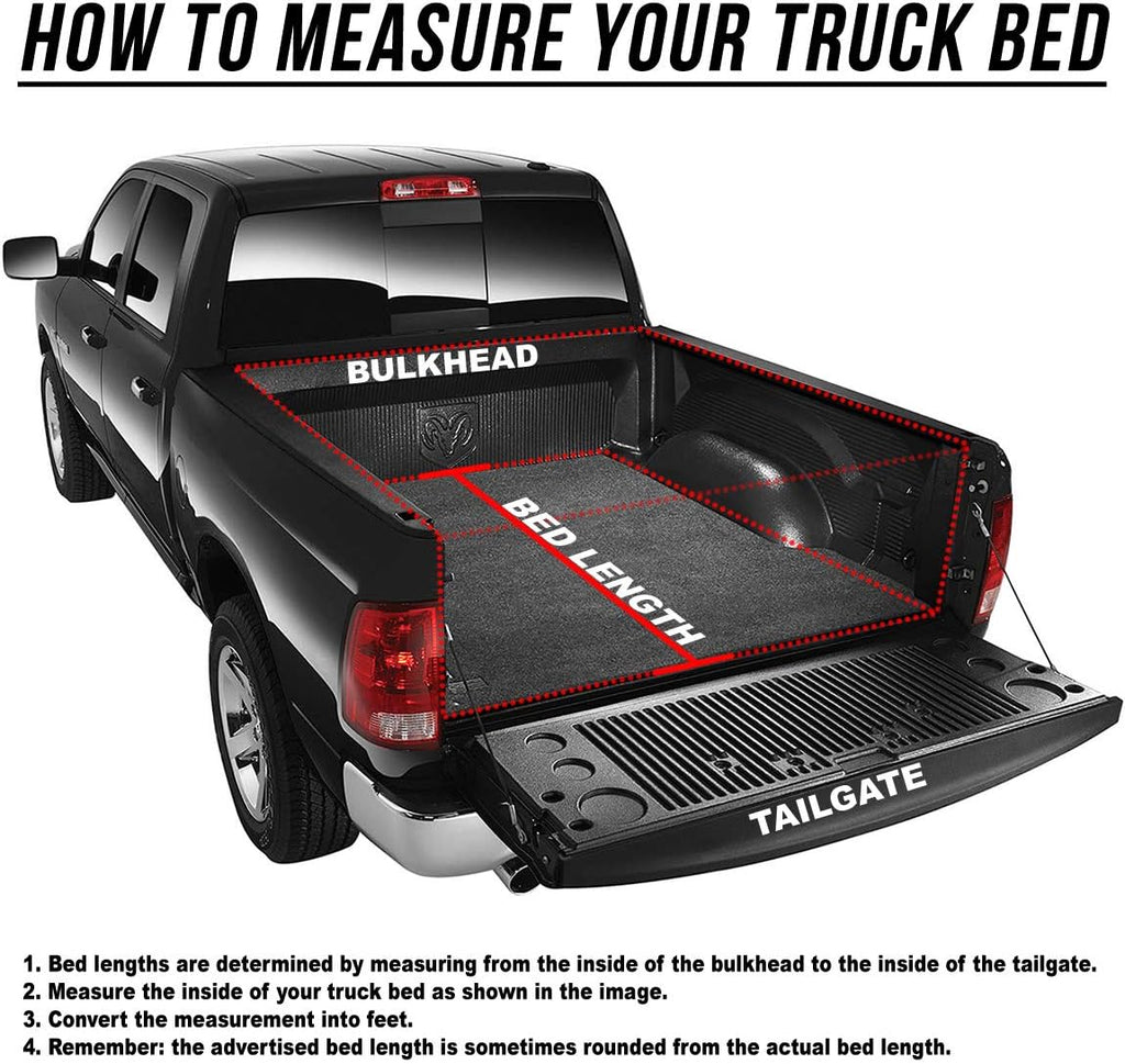Truck Bed Soft Roll-Up Tonneau Cover Compatible with 19-25 Silverado Sierra 1500 5.75Ft Fleetside/Styleside Bed