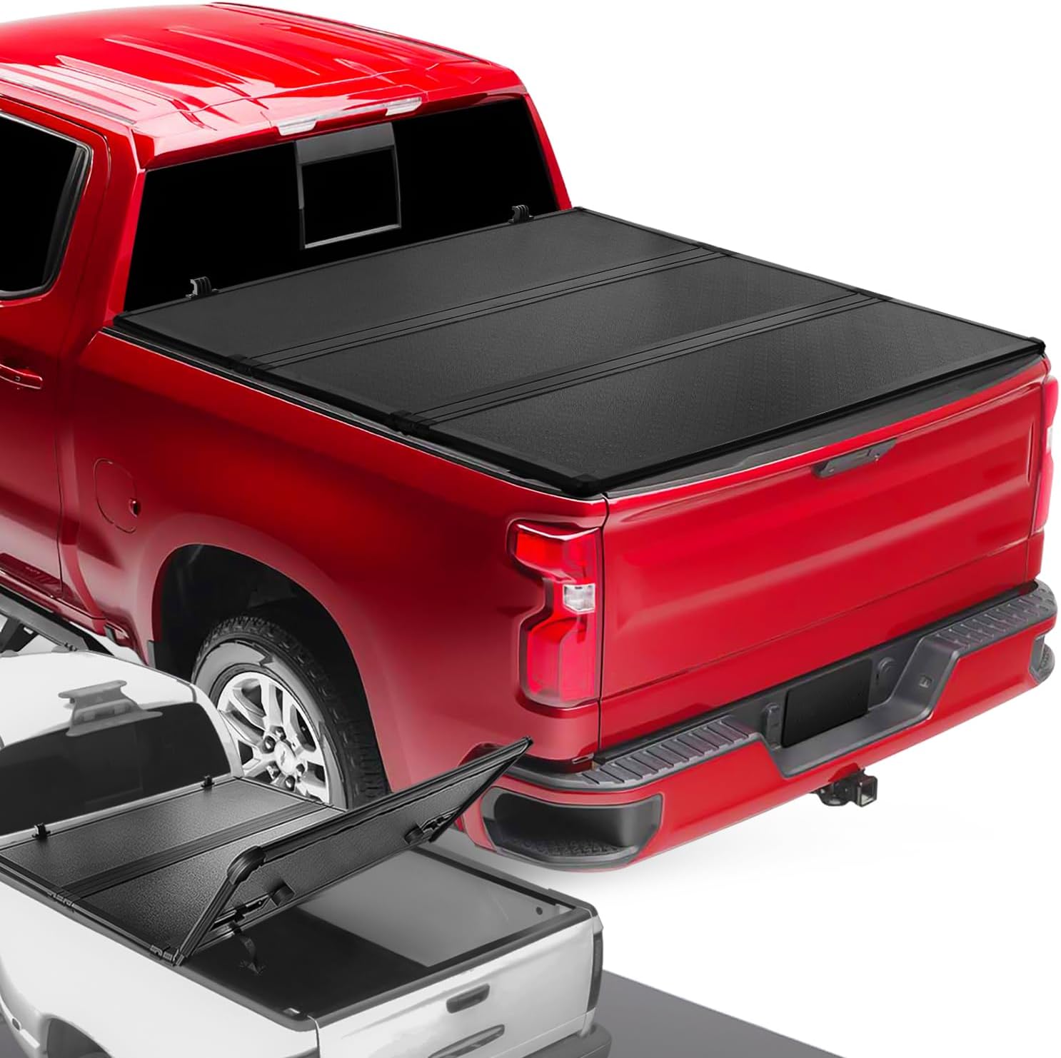 Truck Bed Soft Roll-Up Tonneau Cover Compatible with 19-25 Silverado Sierra 1500 5.75Ft Fleetside/Styleside Bed