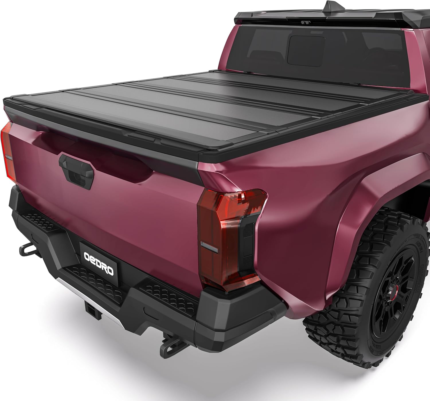 Soft Roll Up Truck Bed Tonneau Cover Compatible with 2016-2023 Toyota Tacoma (Excl. Trail), 5ft Bed with Track Rail System