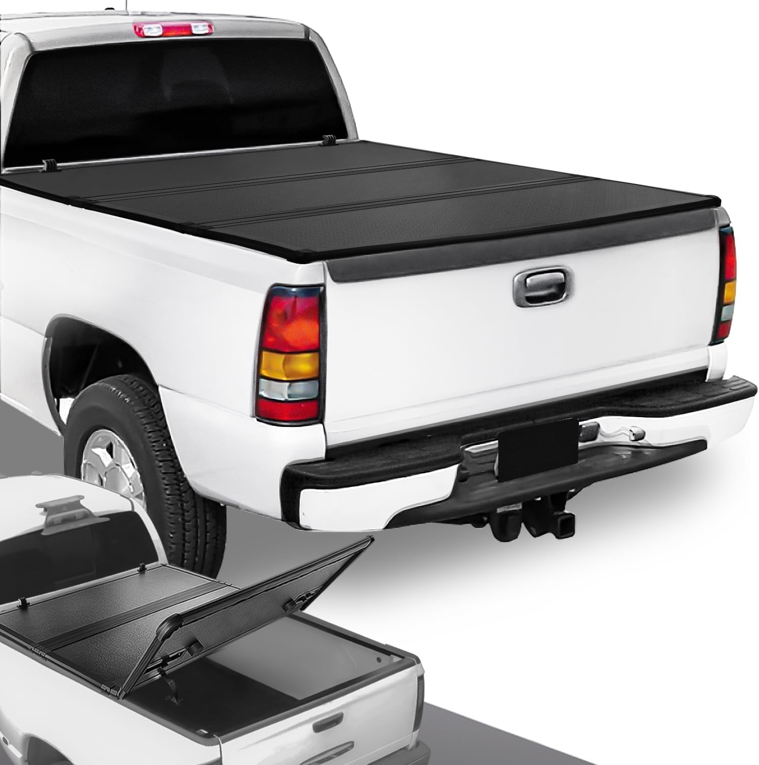 Truck Bed Soft Roll-Up Tonneau Cover Compatible with 19-25 Silverado Sierra 1500 5.75Ft Fleetside/Styleside Bed