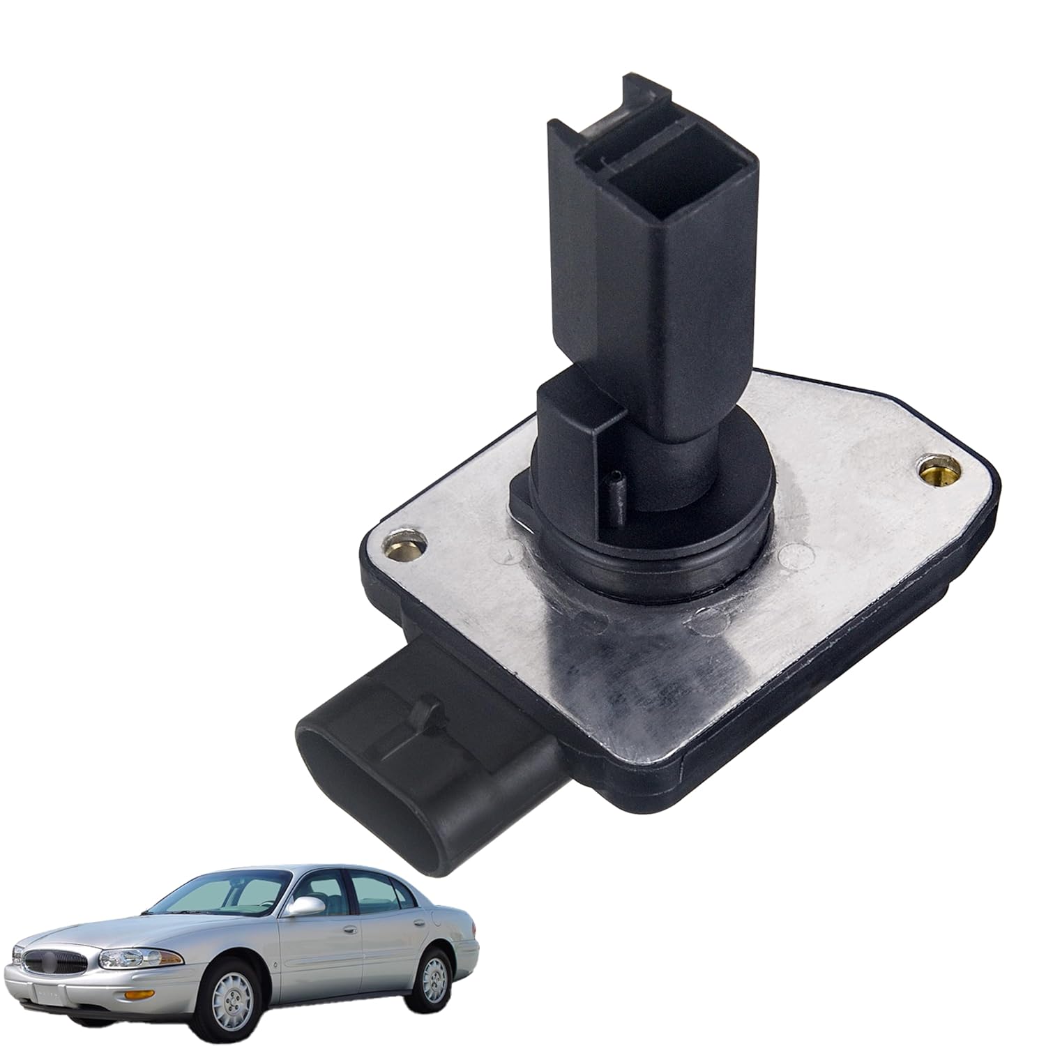 Air Flow Sensor Meter MAF Sensor Compatible with Hyundai Sonata 2001-2005,Santa Fe 2001-2005,Tucson 2005-2009,Tiburon 2003-2008 & Kia Optima2001-2006,Replace# 28164-37200