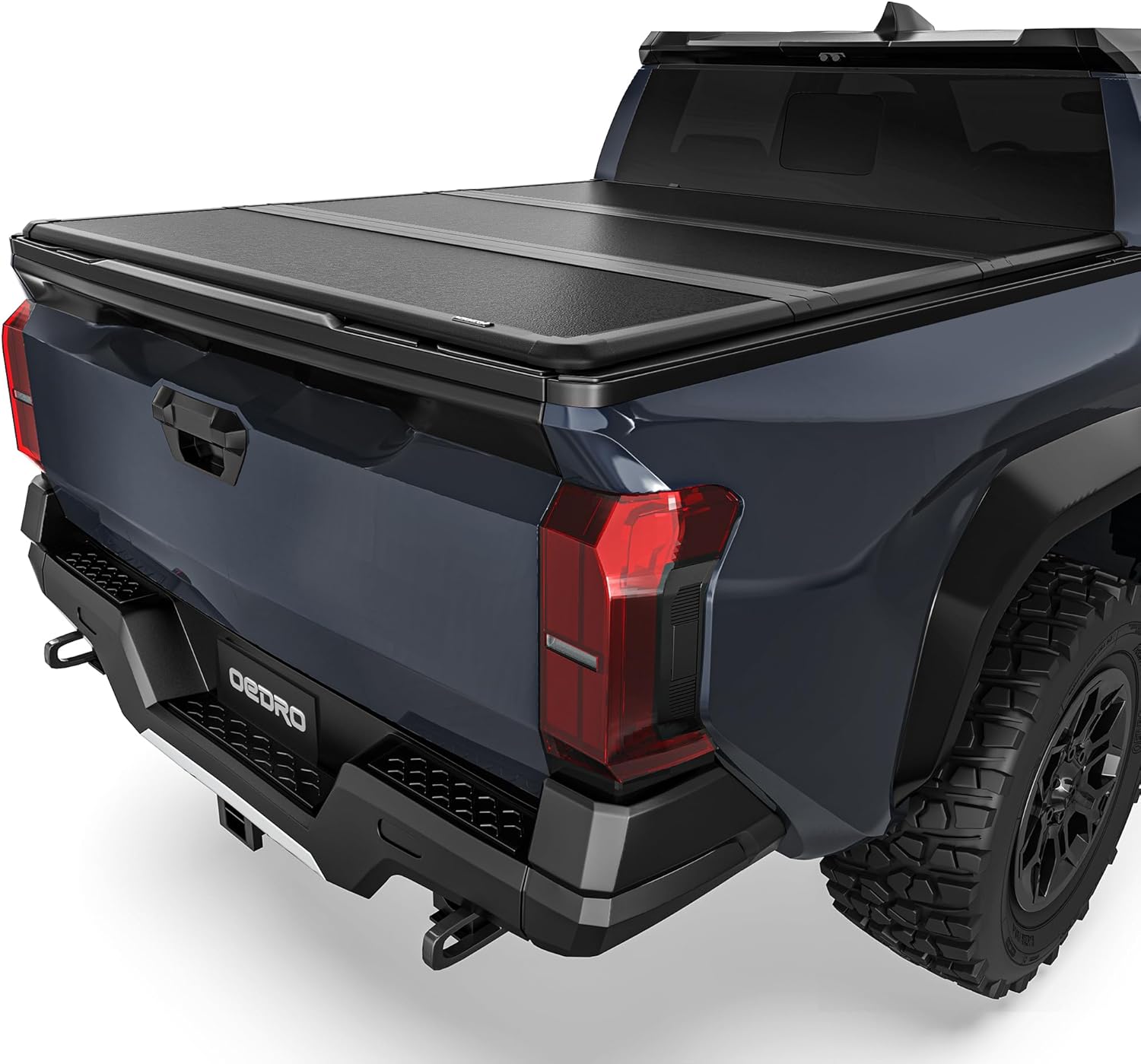 Soft Roll Up Truck Bed Tonneau Cover Compatible with 2016-2023 Toyota Tacoma (Excl. Trail), 5ft Bed with Track Rail System