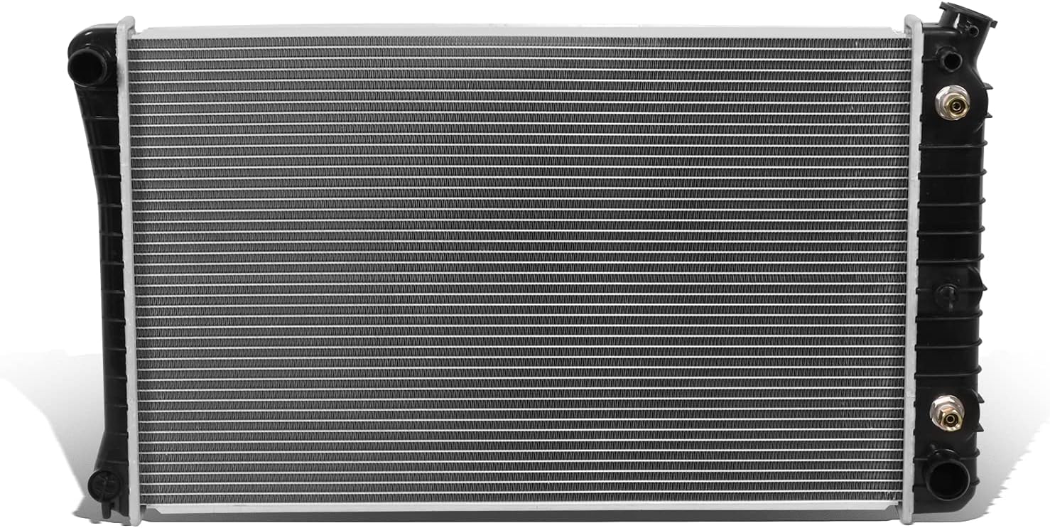 OEM-RA-709 OE Style 1-Row Aluminum Core Radiator Compatible with 81-86 C/K 1500 2500 3500,28-1/4" W X 17-1/4" H X 1-1/4" D,1-5/16" Inlet / 1-9/16" Outlet