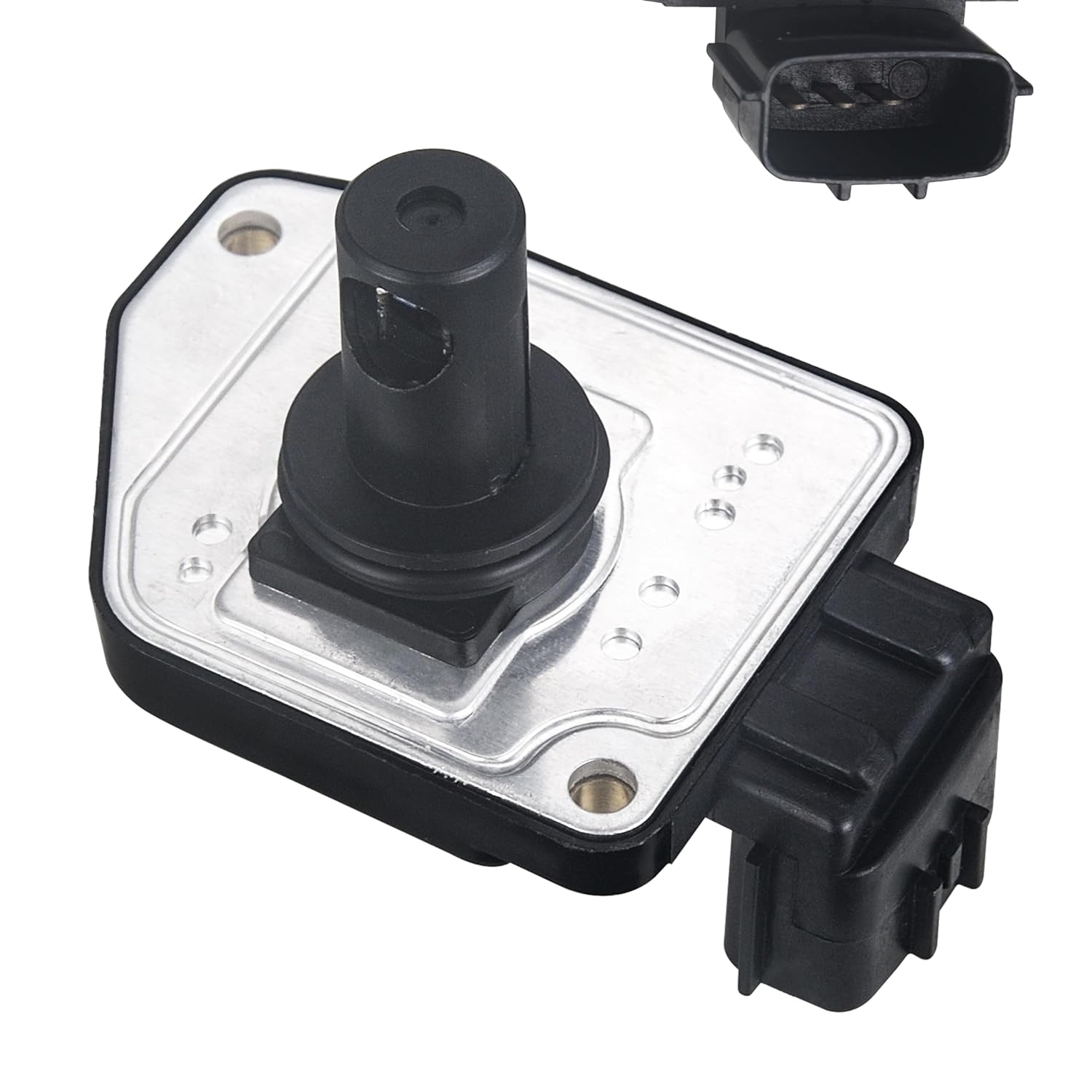 Air Flow Sensor Meter MAF Sensor Compatible with Hyundai Sonata 2001-2005,Santa Fe 2001-2005,Tucson 2005-2009,Tiburon 2003-2008 & Kia Optima2001-2006,Replace# 28164-37200