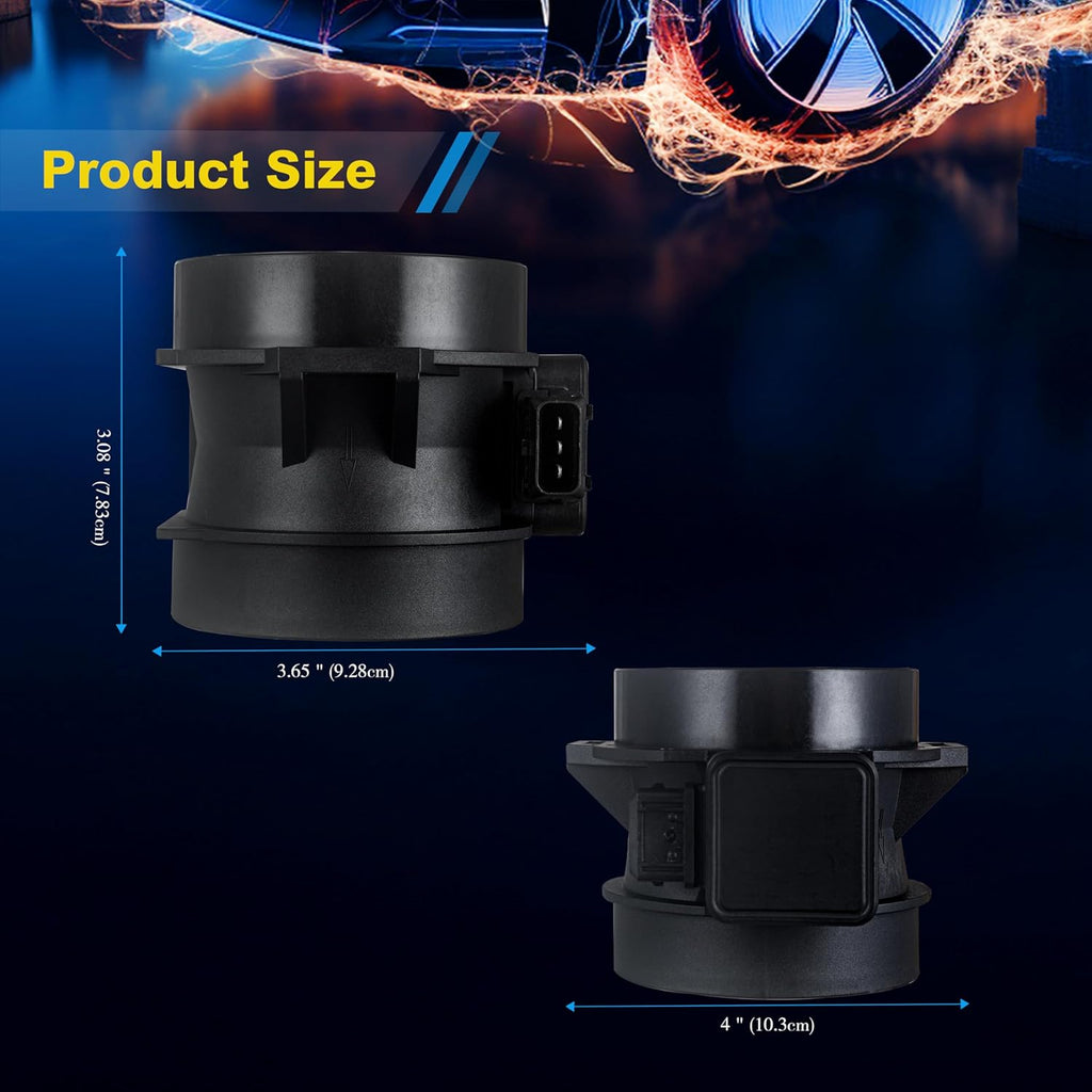 Air Flow Sensor Meter MAF Sensor Compatible with Hyundai Sonata 2001-2005,Santa Fe 2001-2005,Tucson 2005-2009,Tiburon 2003-2008 & Kia Optima2001-2006,Replace# 28164-37200