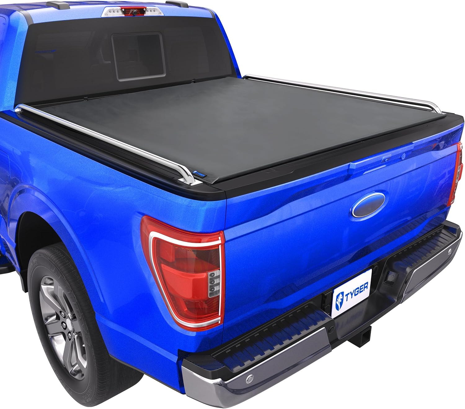 Soft Roll-up Truck Bed Tonneau Cover Compatible with 2021-2026 Ford F-150; Lightning | 5.5' (67") Bed | TG-BC1F9064