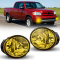 Fog Lights Assembly Compatible with 2001 2002 2003 2004 2005 2006 2007 Toyota Sequoia 2000-2006 Tundra(NOT fit steel front bumper models) w/9006 12V 51W Bulbs Clear Lens