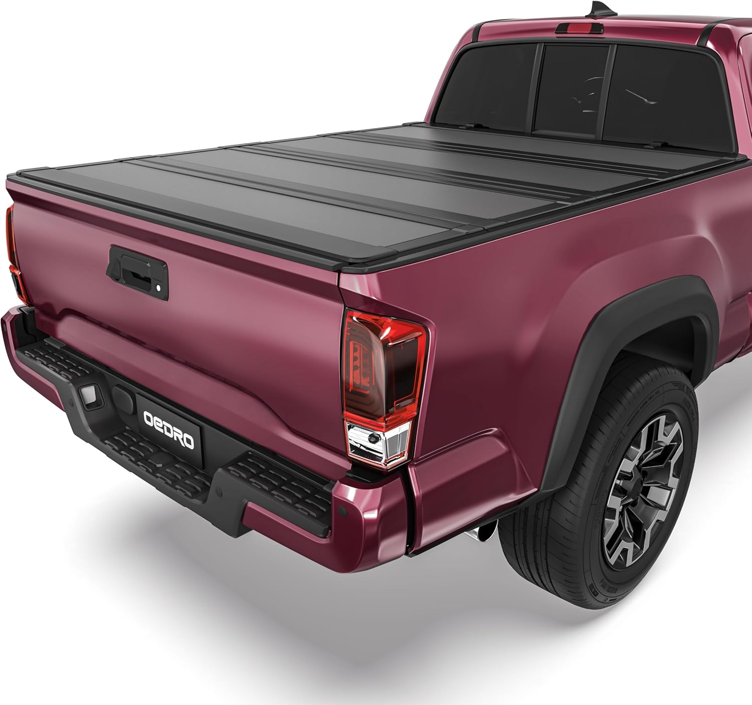 Soft Roll Up Truck Bed Tonneau Cover Compatible with 2016-2023 Toyota Tacoma (Excl. Trail), 5ft Bed with Track Rail System