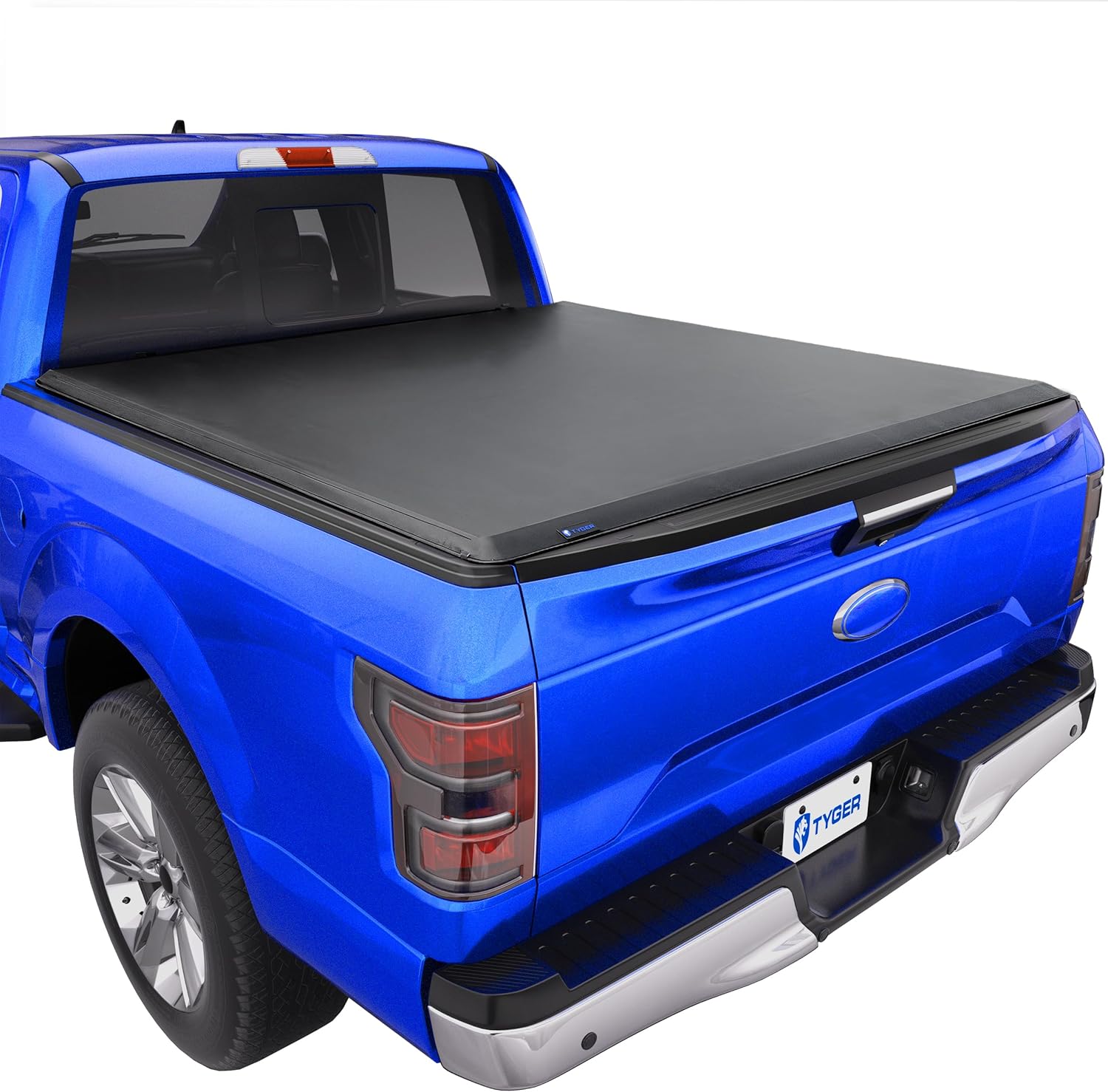 Soft Roll-up Truck Bed Tonneau Cover Compatible with 2021-2026 Ford F-150; Lightning | 5.5' (67") Bed | TG-BC1F9064