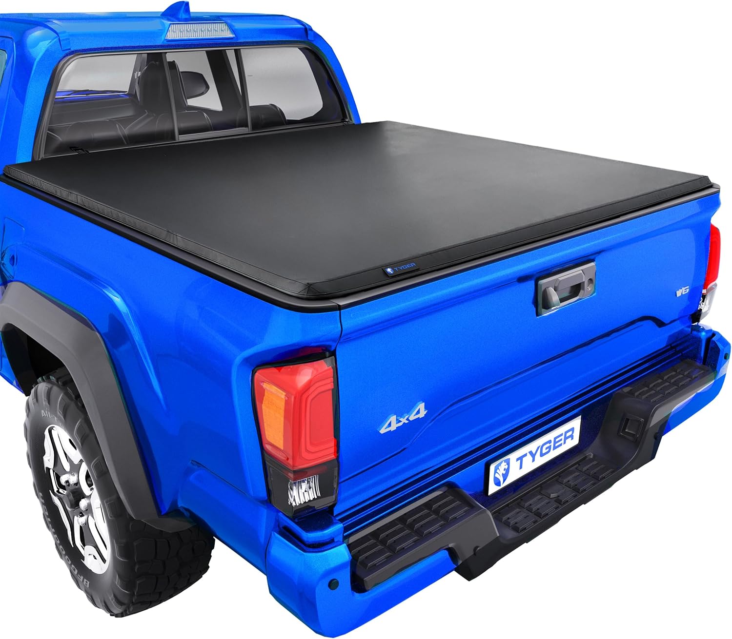 Soft Roll-up Truck Bed Tonneau Cover Compatible with 2024-2026 Toyota Tacoma (Only Fits Models with Factory Deck Rail System) | 5' (60") Bed | TG-BC1T9204