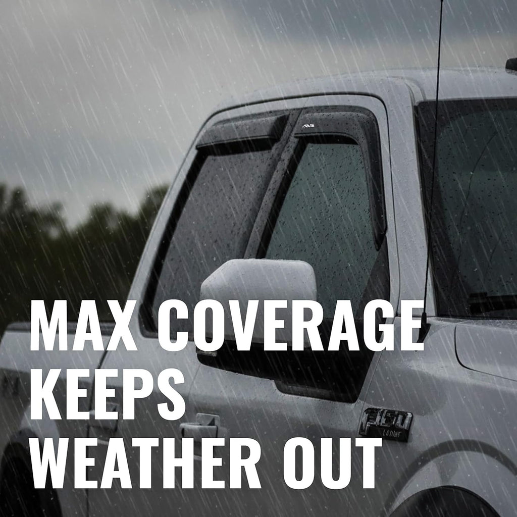 Outside Mount Rain Guards for 2010 - 2024 Toyota 4Runner | Window Vent Visors, 4 pcs. - Smoke | 94242