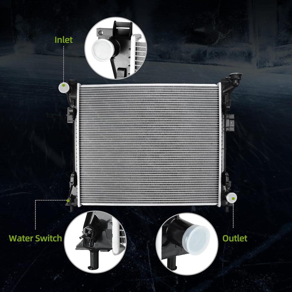 Radiator Compatible with 2008-2016 Dodge Grand Caravan Chrysler Town & Country ATRD1039